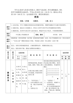 初中中长跑教学设计，提升耐力与技巧的教学策略