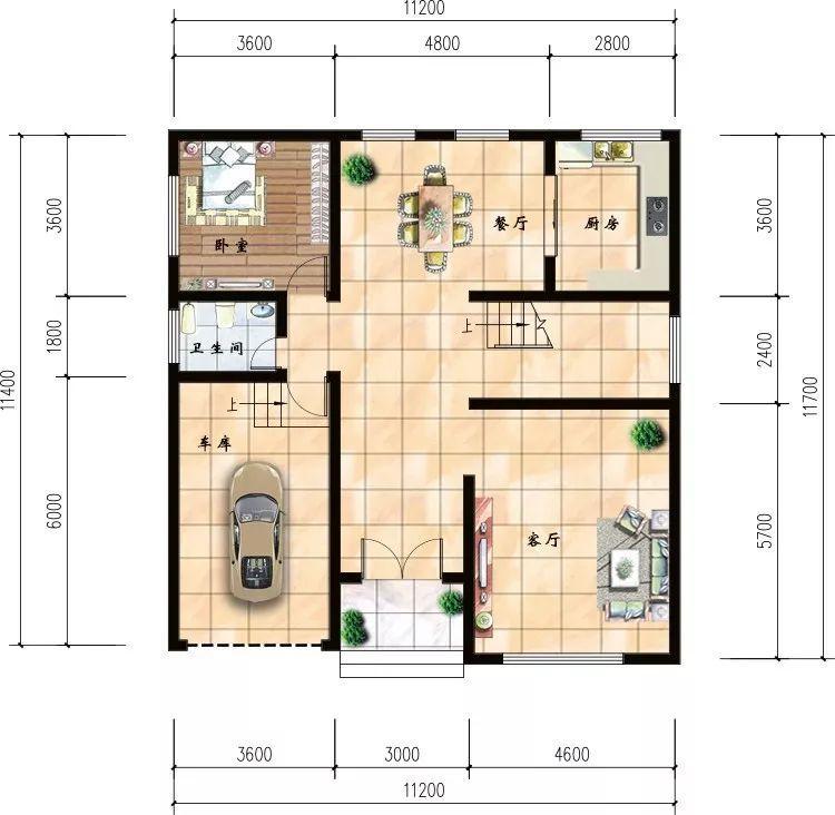 一百平方房子设计图与房屋布局图