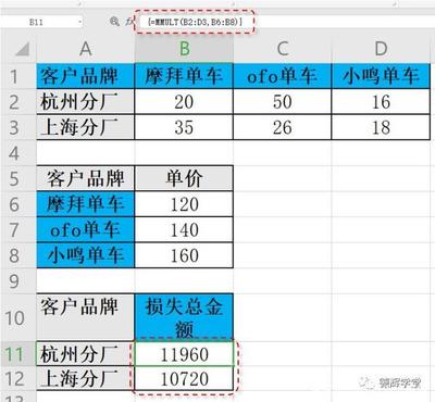 Excel函数公式乘法及其在多行中的应用