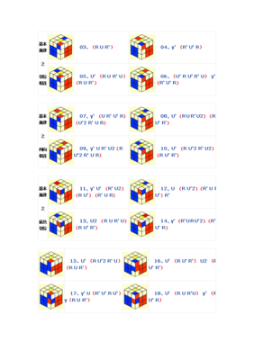 魔方新手入门，七步教程公式口诀简单易懂