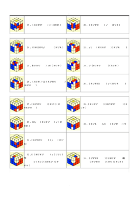 33魔方万能公式教程，七步口诀速成法